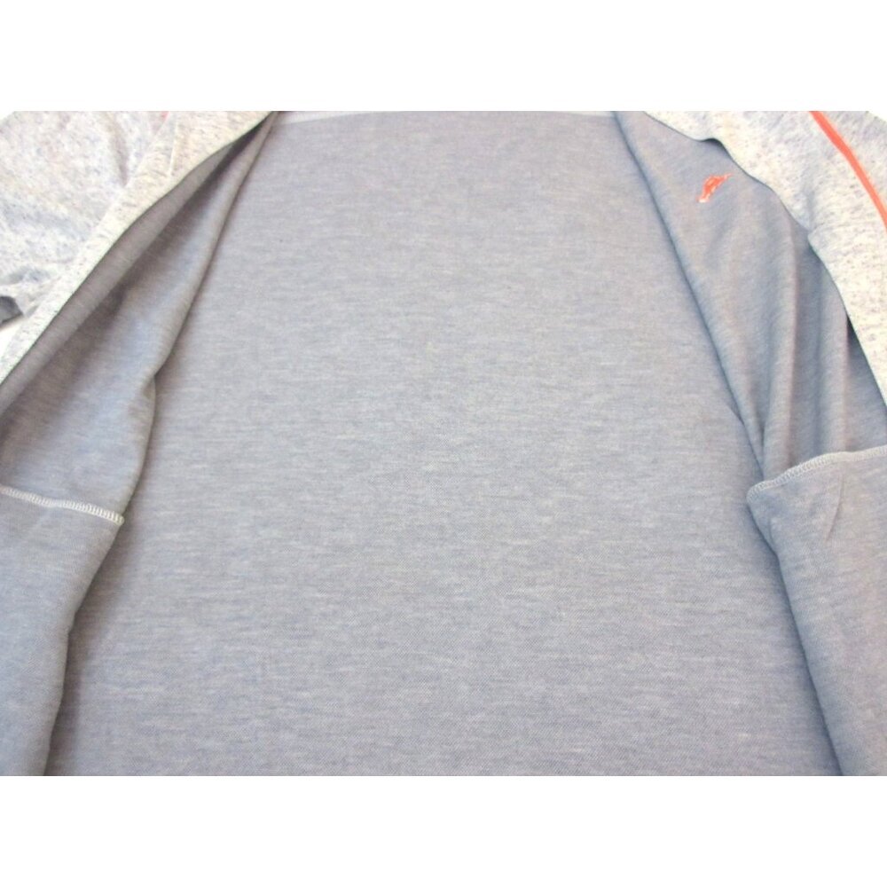 Tommy Bahama Men's Full Zip Mock Neck Track Jacket Heather Blue Marlin NWT - Picture 8 of 9